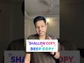 Shallow copy vs Deep copy #javascript #reactjs #coding #frontendcourse
