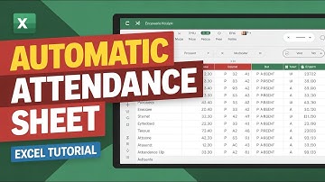 🔥 Fully Automated Attendance Sheet in Excel | Attendance Sheet in Excel | MS Excel