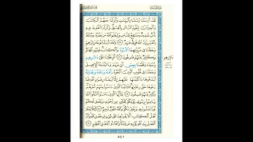 القرآن الكريم صفحة رقم 541 برواية الدوري عن الكسائي  القارئ مفتاح السلطني