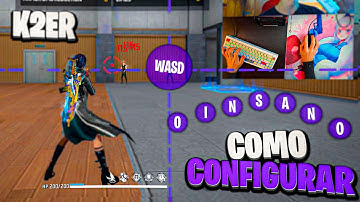 COMO CONFIGURAR O K2ER OFICIAL DO ZERO NO FREE FIRE! Teclado e mouse no celular