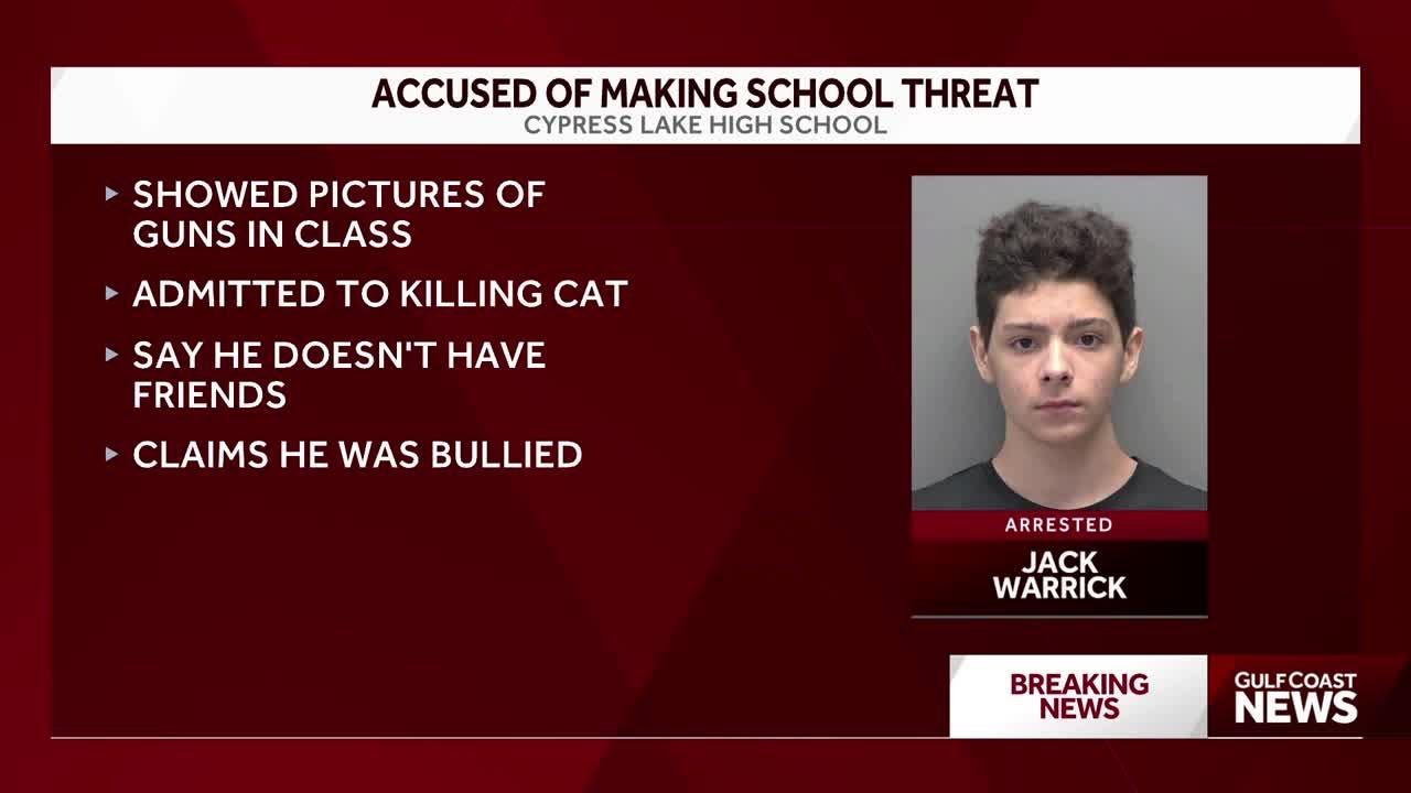 Cypress Lake High School student's disturbing searches lead to arrest for school threat