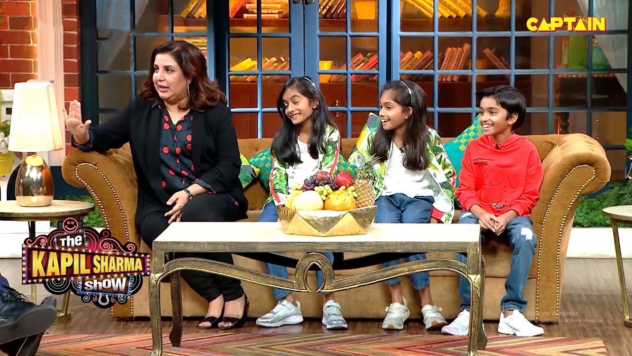 कपिल के शो में जब फराह खान आयी अपने 3 जुड़वाँ बच्चो के साथ | The Kapil Sharma Show S2 | Comedy Clip