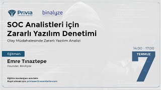 Soc Analistleri İçin Zararlı Yazılım Denetimi