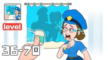 Prank Police: Delete One Part - Gameplay Walkthrough Levels 36-70 - Funny tricky puzzle game