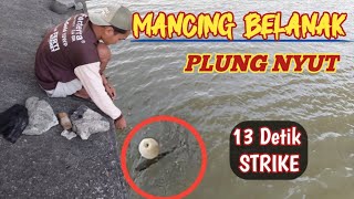 Strike Ikan Belanak Tercepat!!! Mancing Belanak Pakai Umpan Gethuk Hasilnya MANTUL