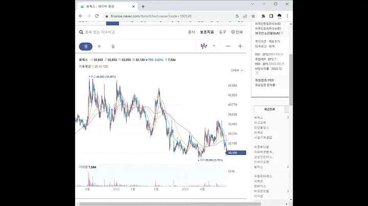 100120뷰웍스 주가 전망 및 차트 분석