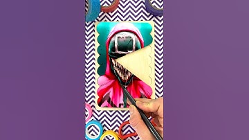 Solving Paper Craft Puzzle with Creepy Pink Soldier by Squid Game 2 🧩#squidgame2 #squidgame #puzzle