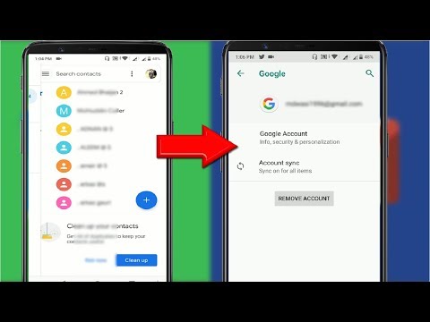 Transfer Contacts from one Gmail Account to Another in Android
