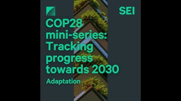 COP28 mini-series: Tracking progress towards 2030 | Ep01: Adaptation