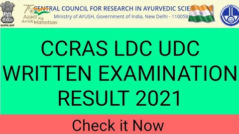 CCRAS LDC UDC 2021 RESULT| CCRAS LDC RESULT 2021|CCRAS UDC RESULT 2021| CCRAS LDC UDC WRITTEN RESULT