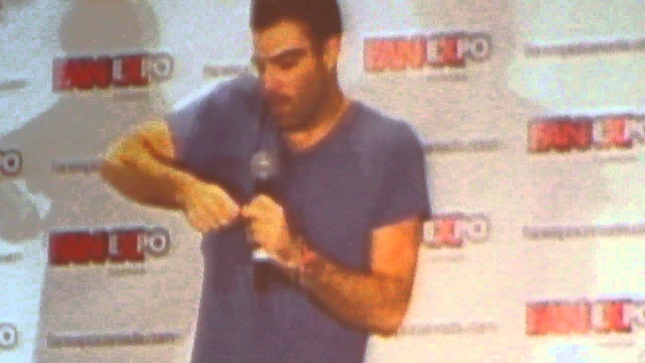 Zachary Quinto talks about a nightmare @ Fan Expo Canada Q&A 8/24/13