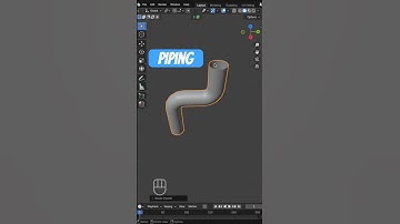 Easy piping in Blender 3D #pipe #blender3d #tutorial