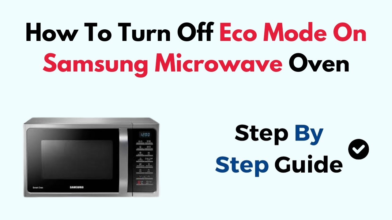 When to use microwave eco mode