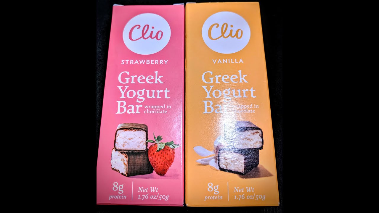 Clio Vanilla And Strawberry Greek Yogurt Bar Review YouTube Clio Vanilla And Strawberry Greek Yogurt Bar Review YouTube