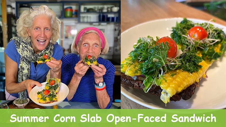 Summer Corn Slab Open-Faced Sandwich