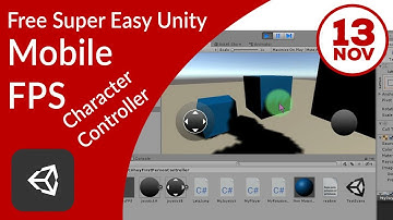 Free FPS Character Controller System for Unity Mobile Game with Virtual Joystick and Jump Button