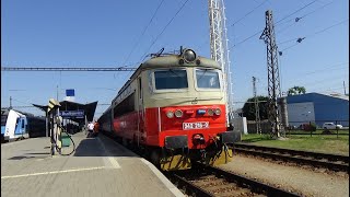 Lokomotiva 242 216 "Plecháč" ve stanici České Budějovice