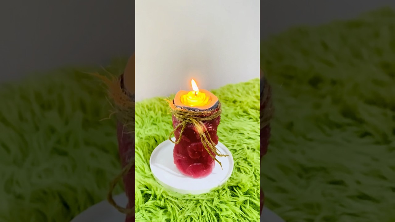Simple Candle Art🕯️ | Easy & Beautiful Candle Art 