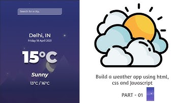Build A Weather App Using Html, css and javascript | Api Project | Part - 01
