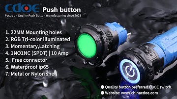How to connect push start button? | Metal 10A high current push button