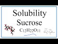 Solubility and Properties of Sucrose