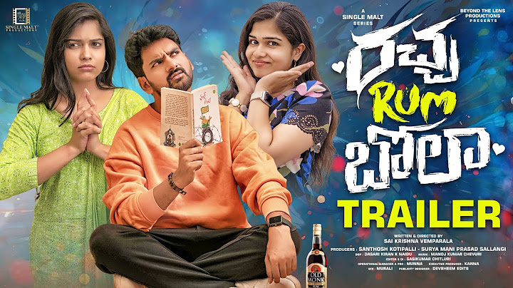 Racha Rum Bola | Official Trailer | Telugu Web Series 2025 | Single Malt Productions