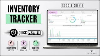 Inventory Tracker Template Google Sheets | Quick Preview