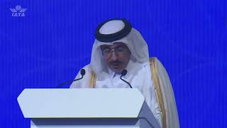 IATA AGM 2022: Jassim Saif Ahmed al Sulaiti, minister, Transport of Qatar