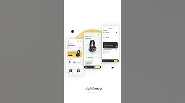 Creative & Modern UI Design of E-commerce Application of Headphones.