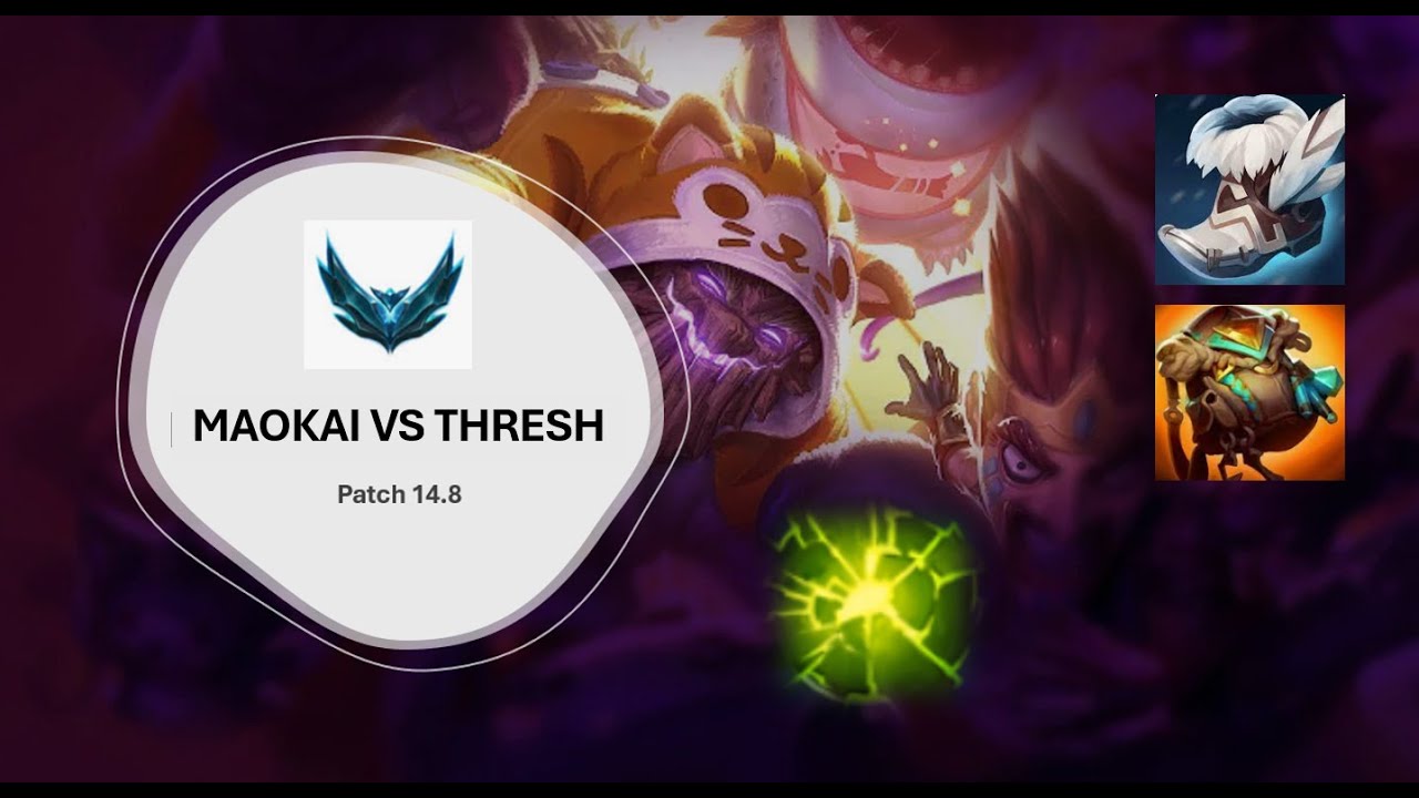 MAOKAI & Nilah vs THRESH & Aphelios (Support) | EUNE Platinum | 14.8 | Gameplay & Review