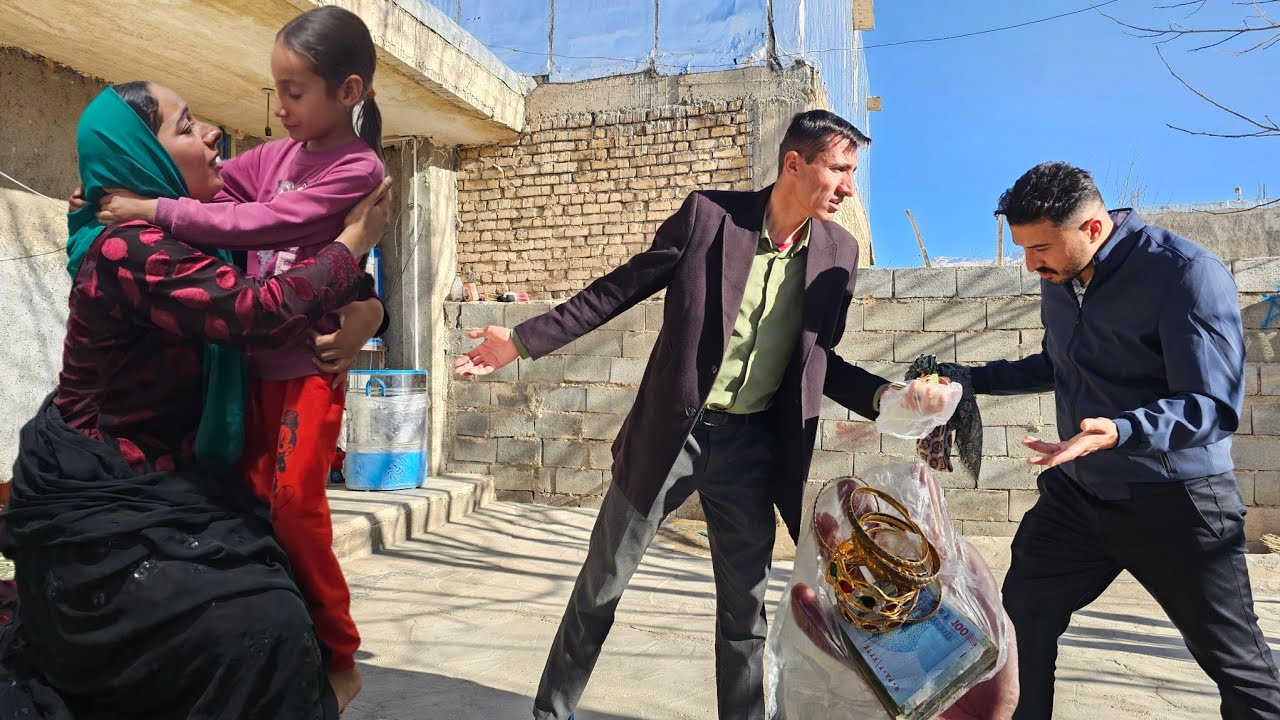 Yahya preparing to leave the village; Yahya preparing to sell his property