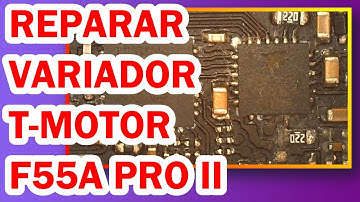 Reparar ESC 4 en 1 T-Motor F55A Pro II - Diagnostico y solucion, #resistencia gate mosfet  corroida