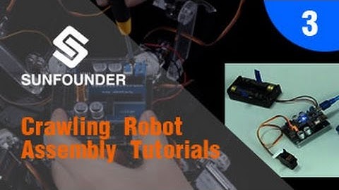 SunFounder Crawling Robot Assembly Tutorials 03 Servo