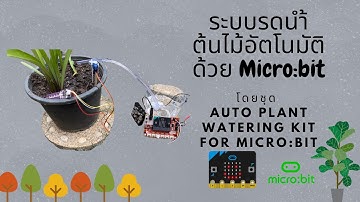 ระบบรดนำ้ต้นไม้อัตโนมัติด้วยบอร์ดไมโครบิต (Auto Plant Watering Kit for Micro:bit)