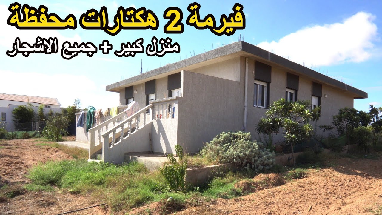 ✨فيرمة 2 هكتارات بمنزل كبير وجميع الاشجار المنتجة على الطريق وقرب الفيلات الفخمة ✨ تيفلت