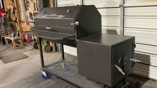 Offset barbecue smokers