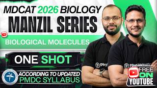 🚀 BIOLOGICAL MOLECULES | Complete Chapter in ONE SHOT | MDCAT Biology | Manzil Series | PMDC MDCAT