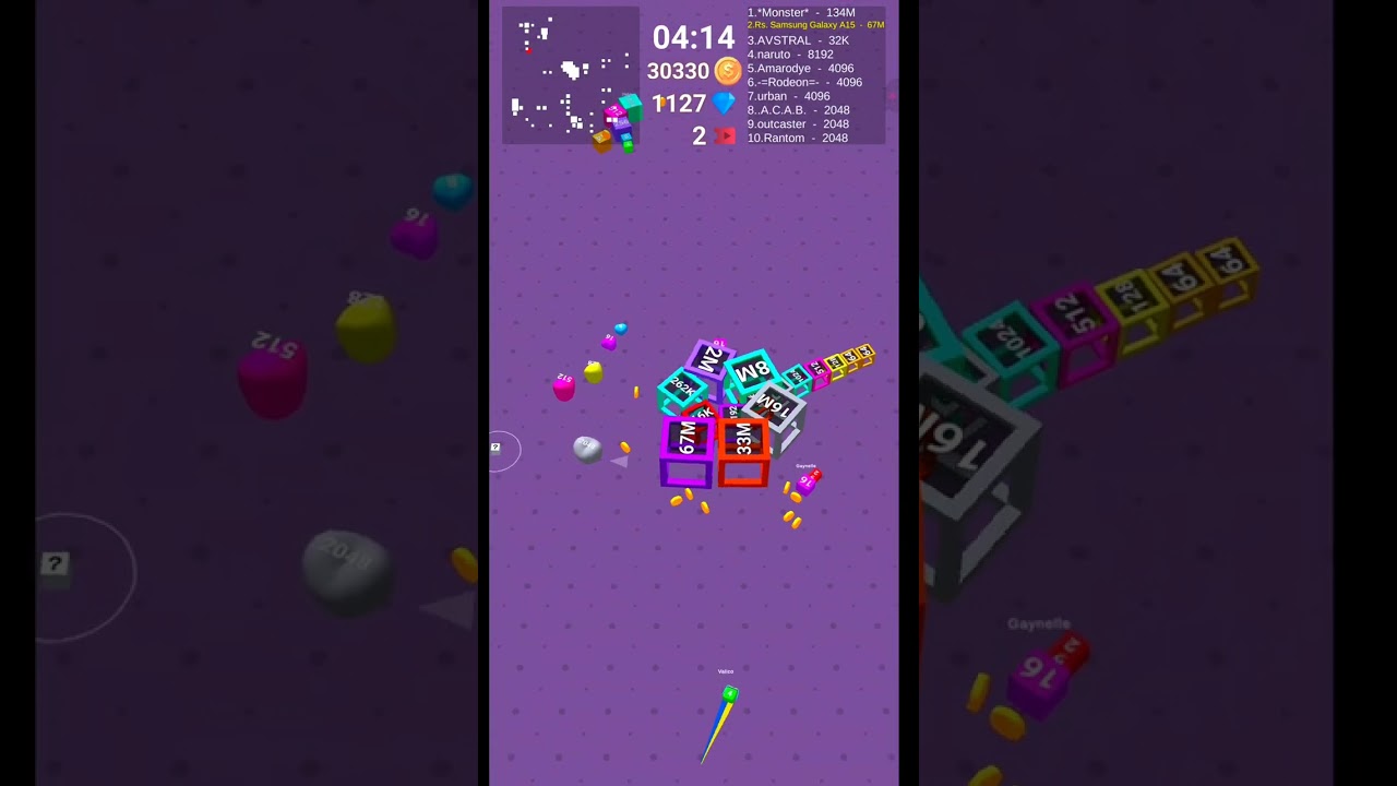 😱🔥 Top Score | Bangladesh 🇧🇩 , 67M MILLION Part 03. in Cube Arena 2048 😱🔥