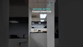 Stunning Corporate Office Transformation: From Drab to Modern Workspace #OfficeRenovation #shorts
