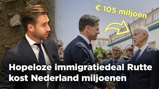"Gaat Tunesië-deal MASSALE IMMIGRATIE stoppen?" Jansen (FVD) tegen Rutte