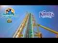 August 2022 hangtime roller coaster on ride 4k pov knotts berry farm