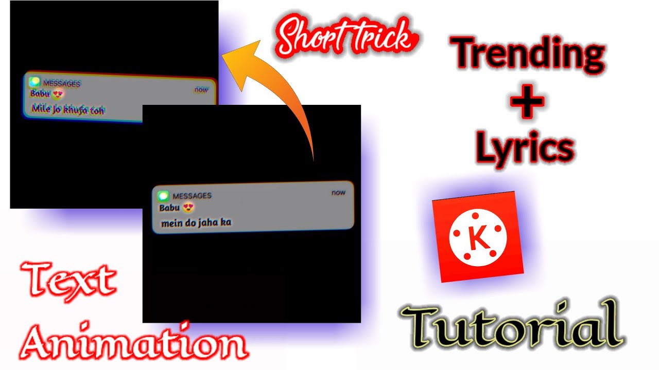 Kinemaster New Trending WhatsApp Status ,💖😍 Text massage status tutorial, 💬😇😍😍