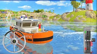 Coast Guard Beach Rescue Team 🌞🚒 - Patrol Boat Driving 🚢 - Android Gameplay screenshot 2