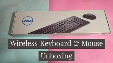 Dell Wireless keyboard and Mouse Unboxing!