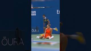 sabalenka got tired - 2026 tennis us open final female #tennis #shorts