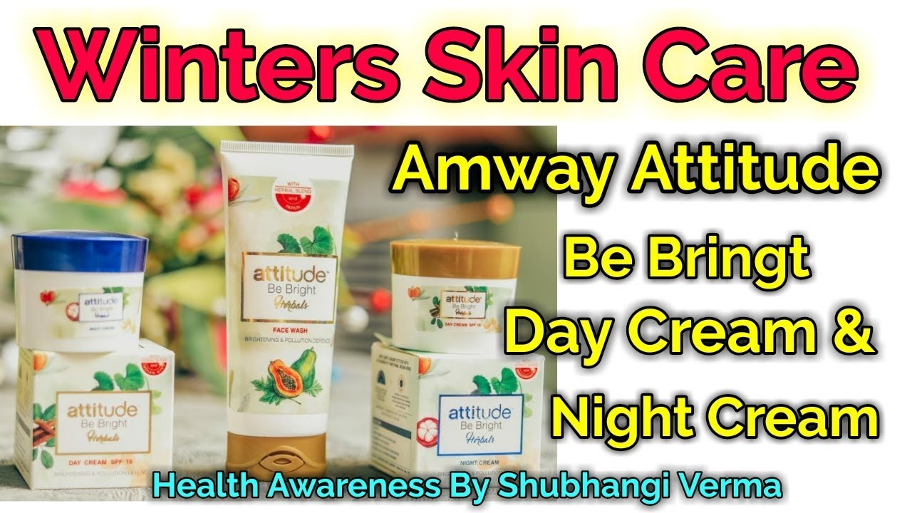 Amway Attitude Be Bright Face wash Day Cream and Night Cream full