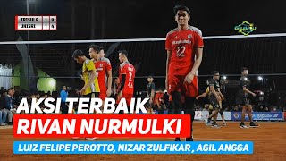 AKSI RIVAN NURMULKI, LUIZ PEROTTO, AGIL ANGGA, YUDA | JEKEK MANIA CUP 2 - TRISULA VS UNISRI SET 3