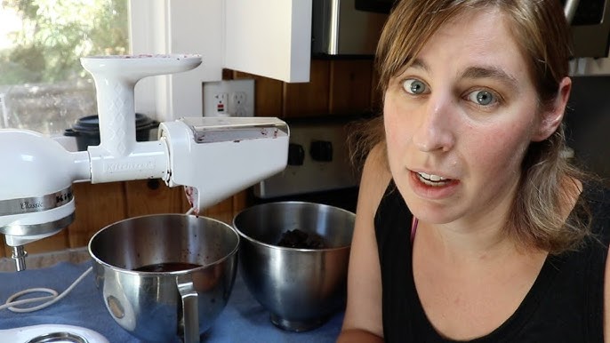 How to Use a KitchenAid Mixer to Prepare Tomatoes for Canning Using the  Fruit and Vegetable Strainer Attachment - The Beginner's Garden