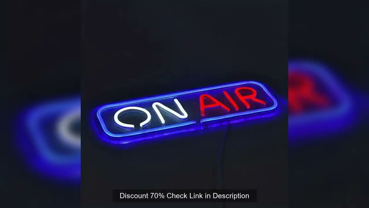 ON AIR Neon Sign for Studio Radio Podcast Live Recording LED Wall Decoration Multicolor Lighting for