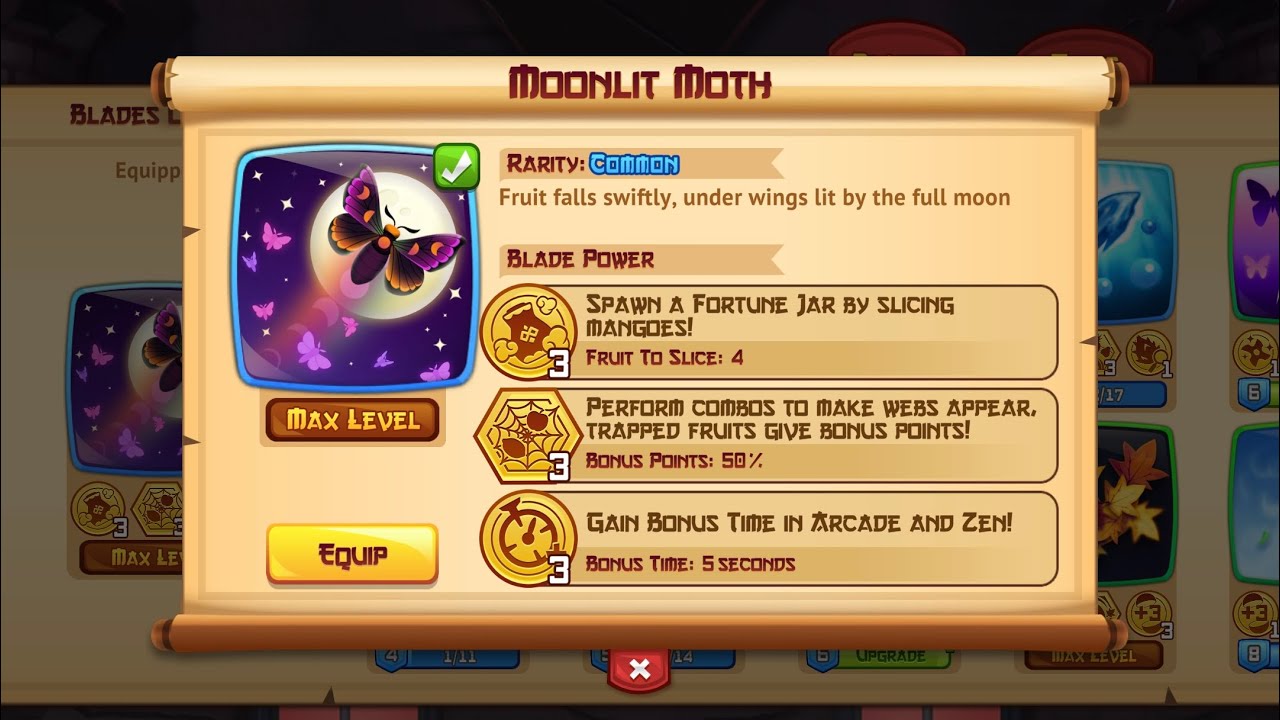 Fruit Ninja, New Blade Powers Added - Moonlit Moth
